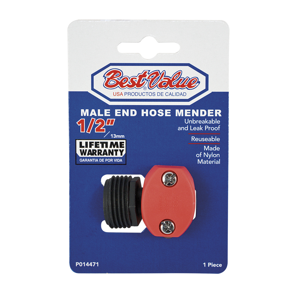 1/2" PLASTIC HOSE COUPLING (MALE)