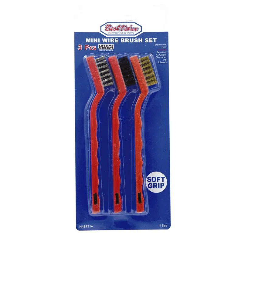 3PC MINI WIRE BRUSH SET