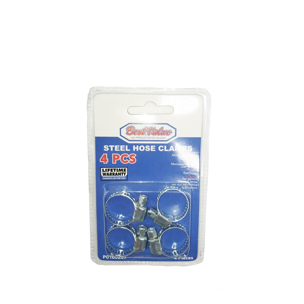 3/4" HOSE CLAMP (4PC)