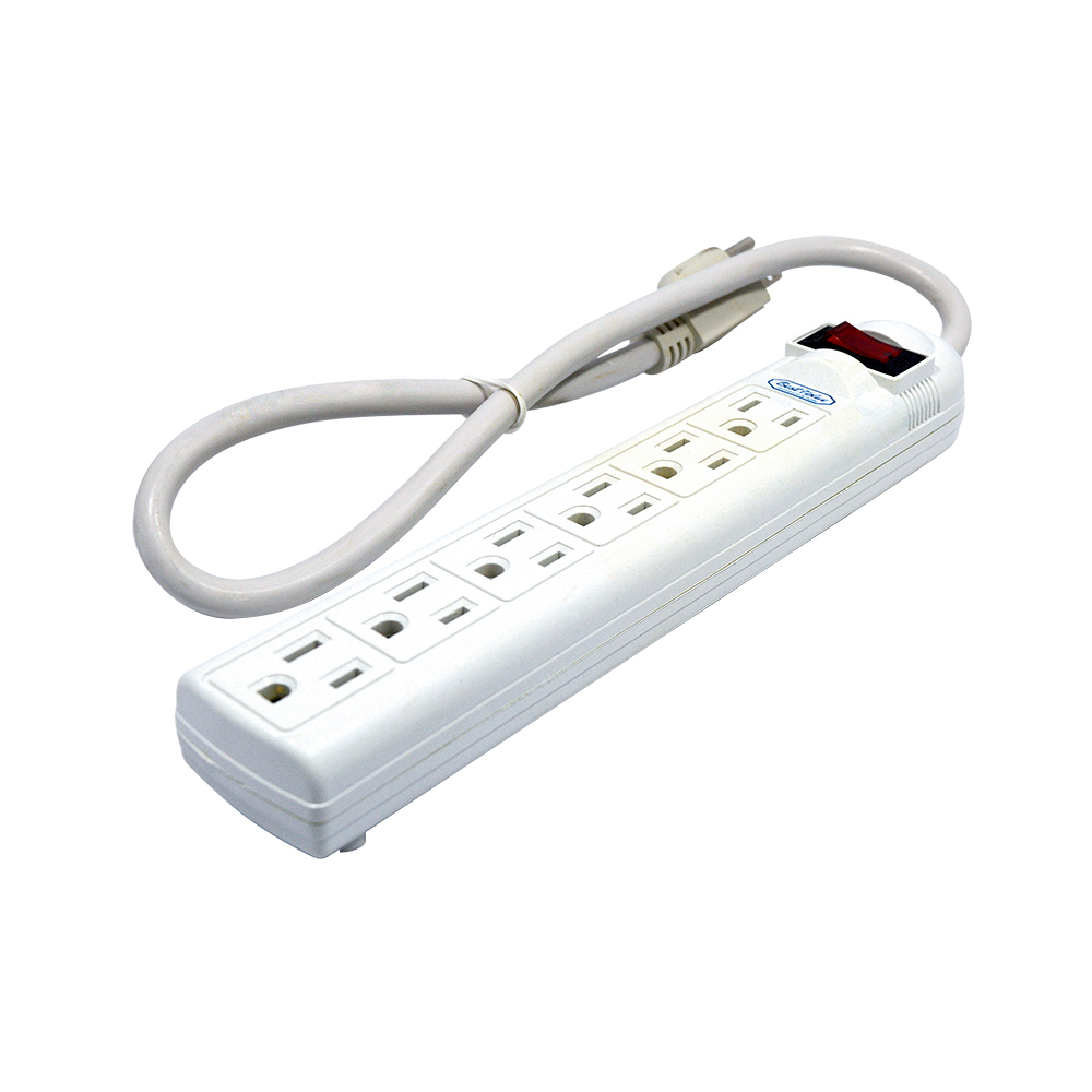 POWER STRIP 6 OUTLET 15 AMPS