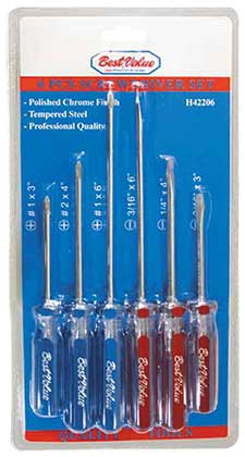 6PC SCREWDRIVER SET