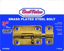 3" BUTTERFLY BARREL BOLT (BRASS)