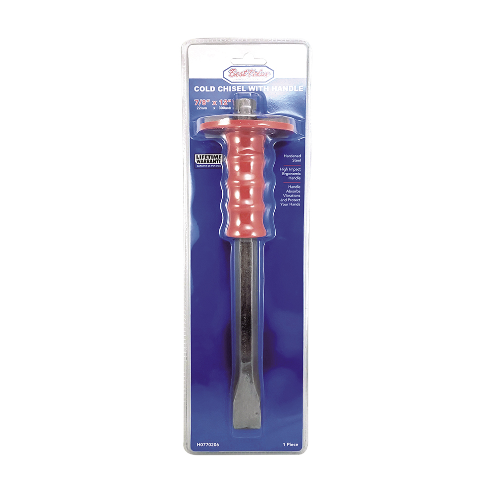 7/8" x 12" COLD CHISEL W/HANDLE