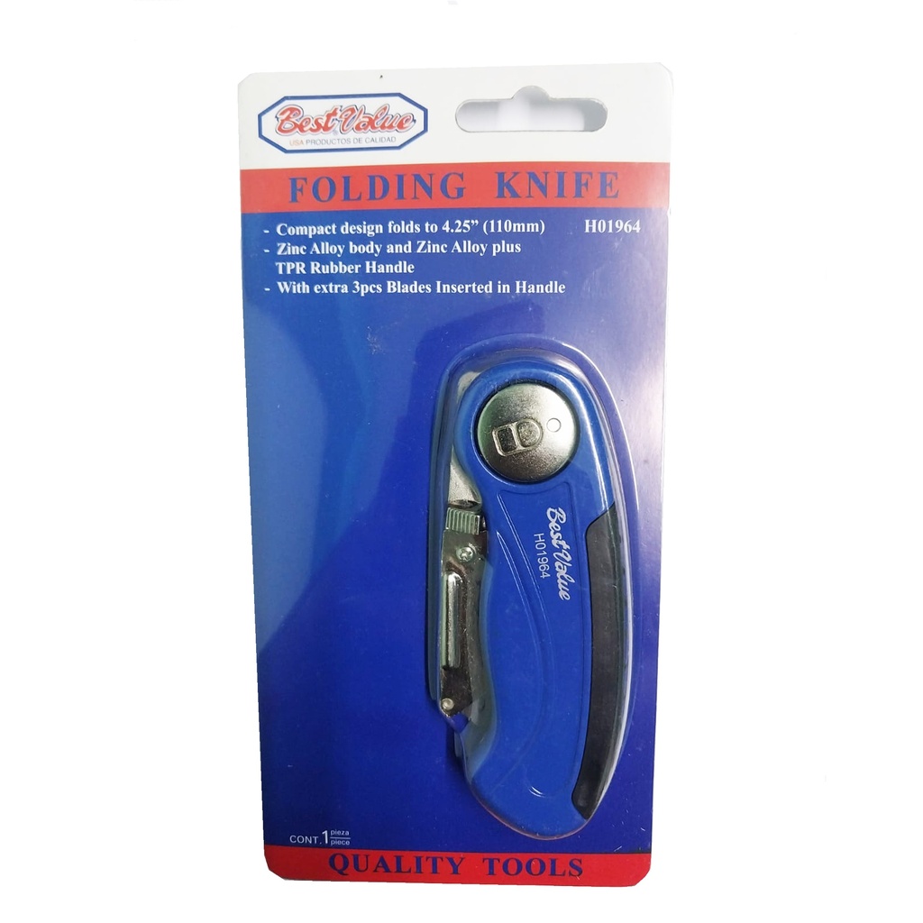 4 1/4" FOLDING KNIFE W/BLADES