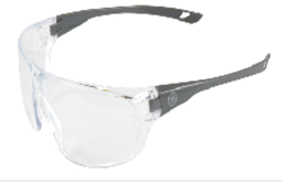 GE SAFETY GLASSES CLEAR AF LENS GRAY