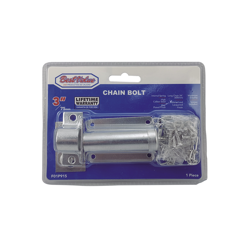 3" CHAIN BOLT (ZINC)