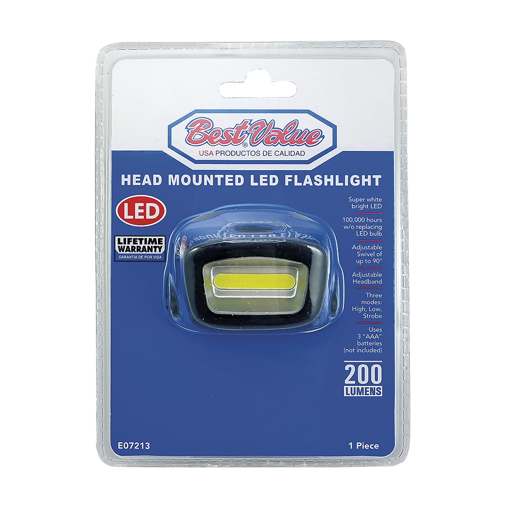HEAD MOUNTED LED FLASHLIGHT