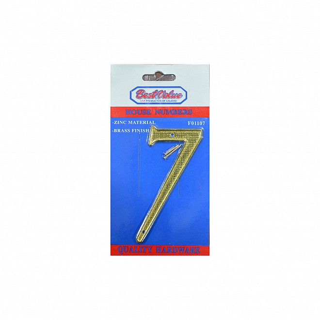 BRASS HOUSE NUMBER #7