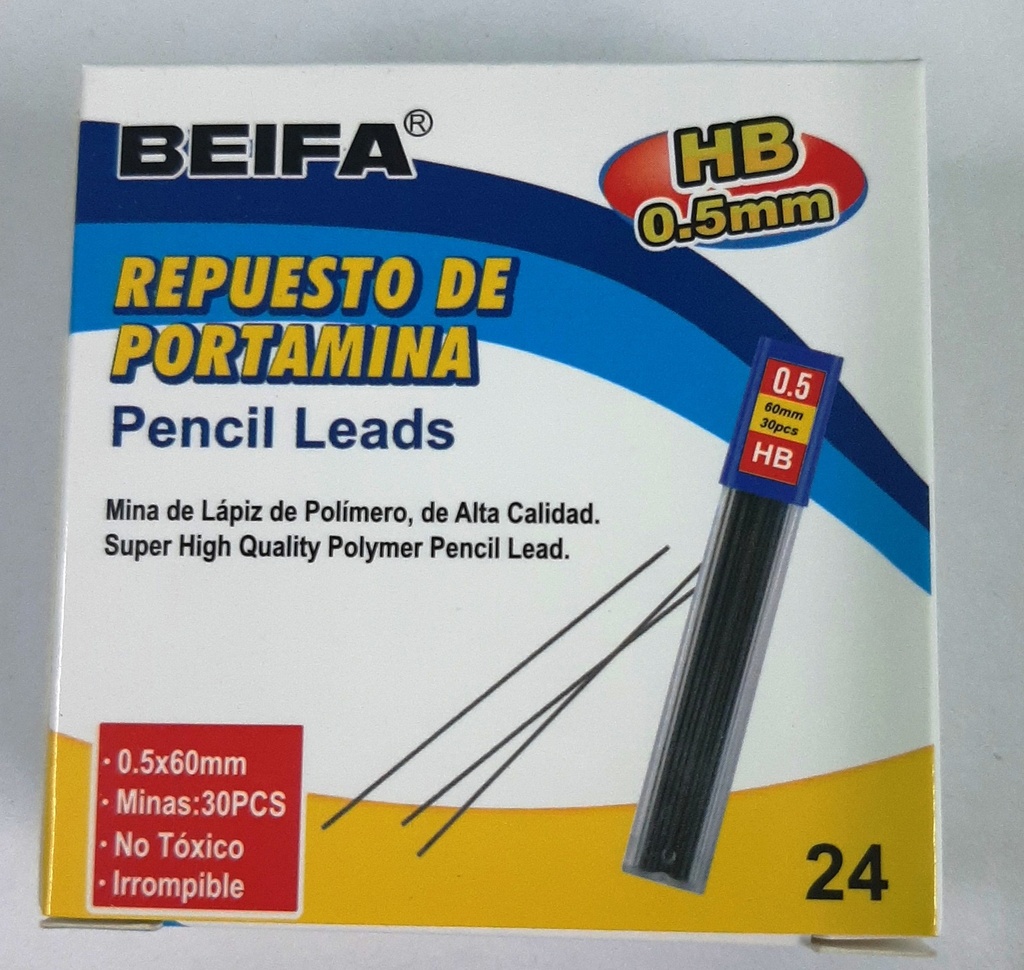 LEAD REFILLS 0.5mm HB
