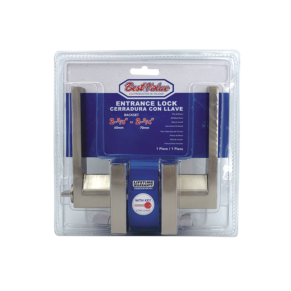 LEVER ENTRANCE LOCK SQUARE SN