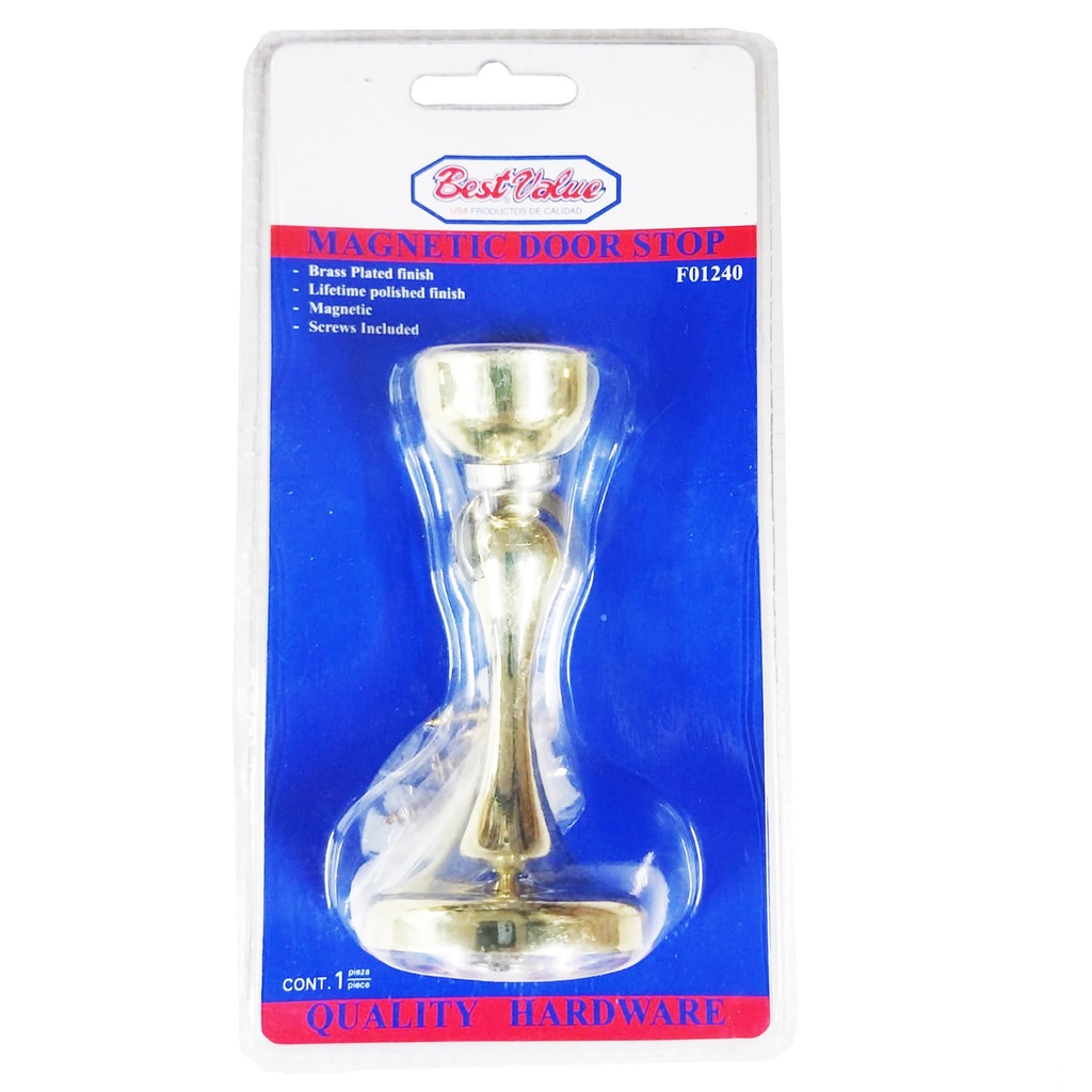 MAGNETIC DOORSTOP BRASS