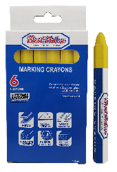 6PK MARKING CRAYON (YELLOW)