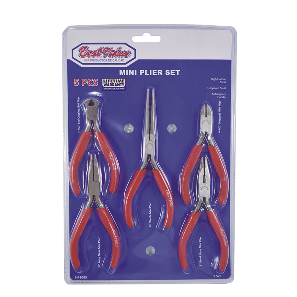 5PC MINI PLIERS SET