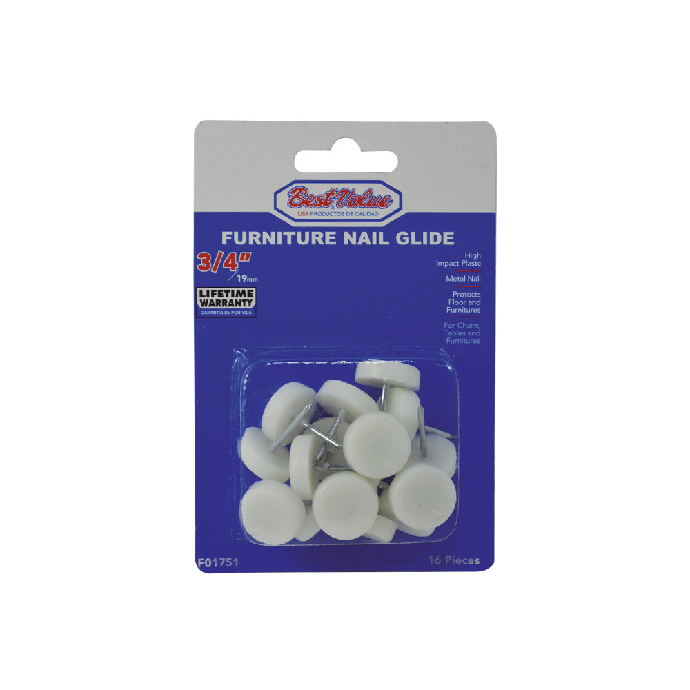 3/4" FURNITURE NAIL GLIDES
