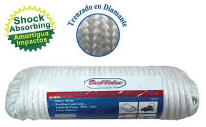 3/16" x 100ft NYLON ROPE (WHITE)