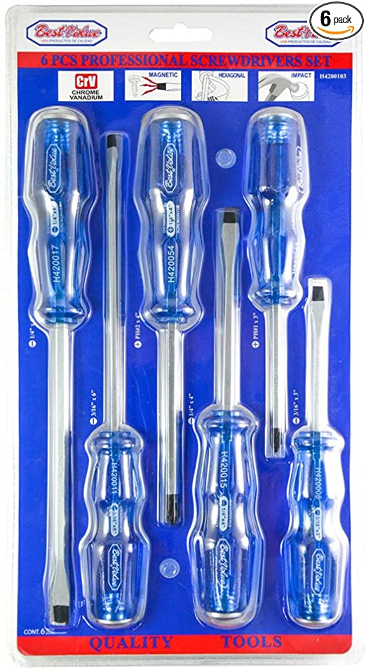 6PC PROFESSIONAL SCREWDRIVER SET