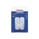 2PC SELF-ADHESIVE SQUARE HOOKS