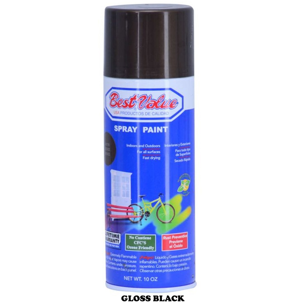 BEST VALUE SPRAY PAINT AP GLOSS BLACK