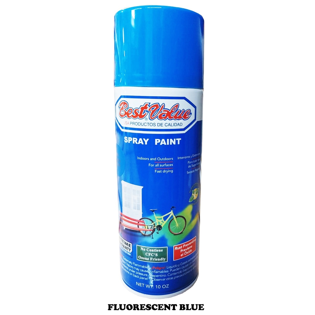 BEST VALUE SPRAY PAINT FLUORESCENT BLUE