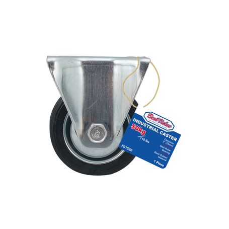 3" INDUSTRIAL FIXED CASTOR (BLACK)