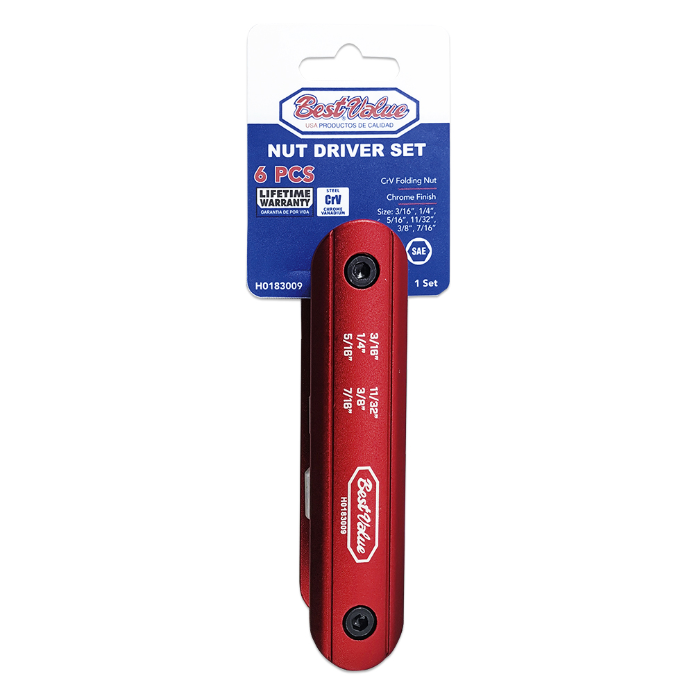 6PC NUT DRIVER SET (SAE)