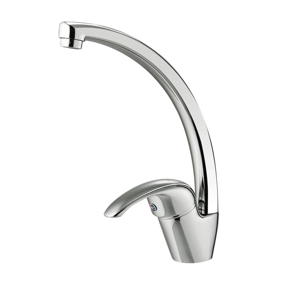 SINGLE-HANDLE KITCHEN FAUCET (CHROME)