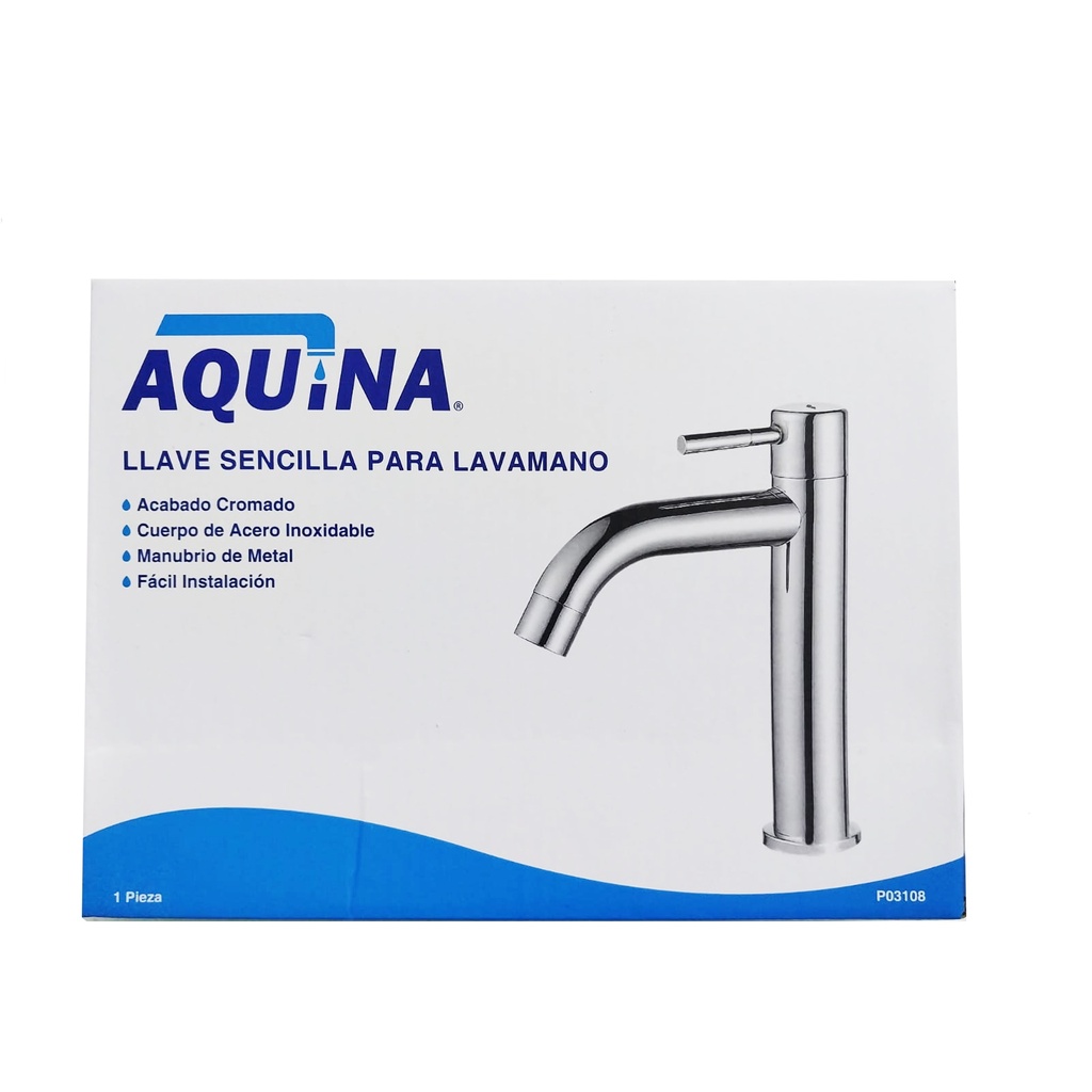 AQUINA SINGLE LAVATORY FAUCET (CHROME)