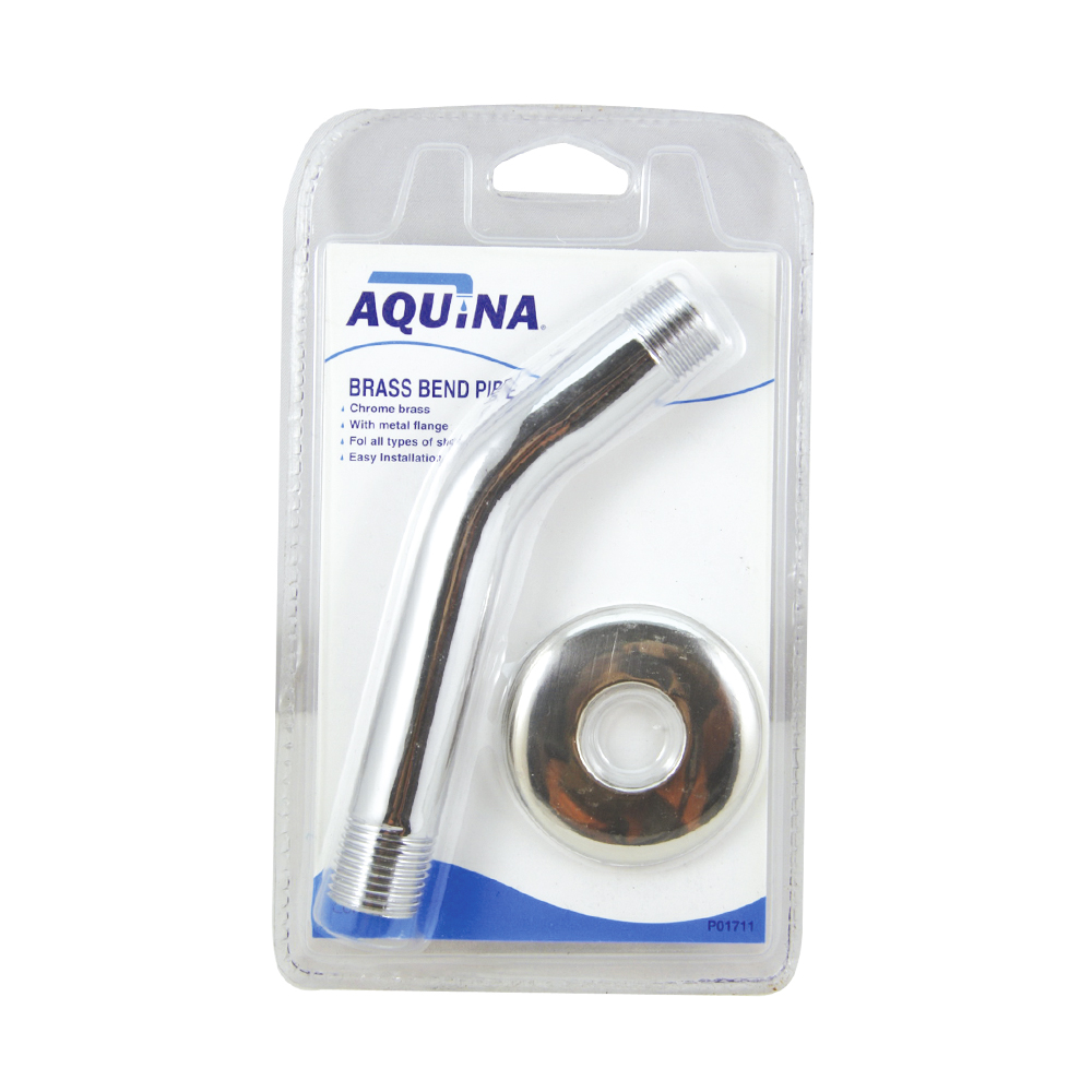 1/2" x 6" AQUINA SHOWER ARM W/FLANGE