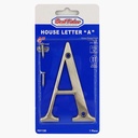 NICKEL-PLATED HOUSE LETTER "A"