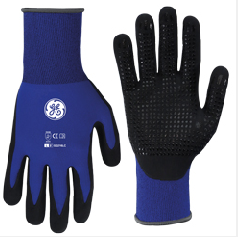 GE DOTTED PALM NITRILE DIPPED GLOVE MEDIUM