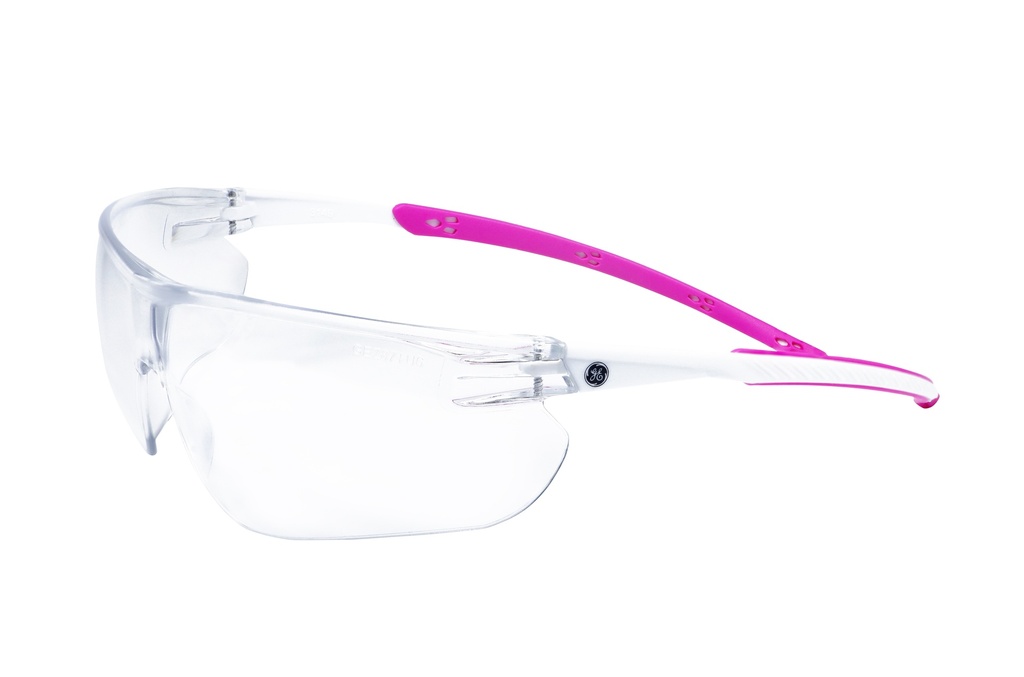 GE SAFETY GLASSES PINK ANTI FOG & SCRATCH