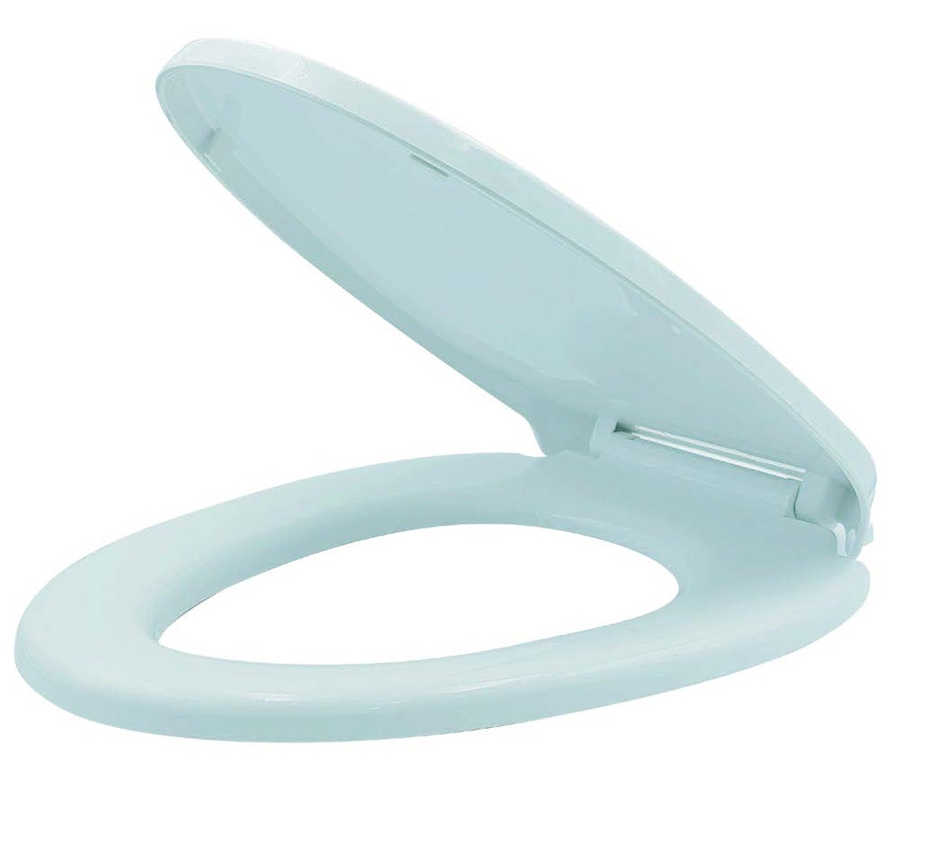 AQUINA ELONGATED  SLOW CLOSING TOILET SEAT (WHITE)