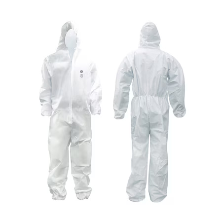 GE SMS (50GSM-SMS) DISPOSABLE COVERALL W/HOOD XL