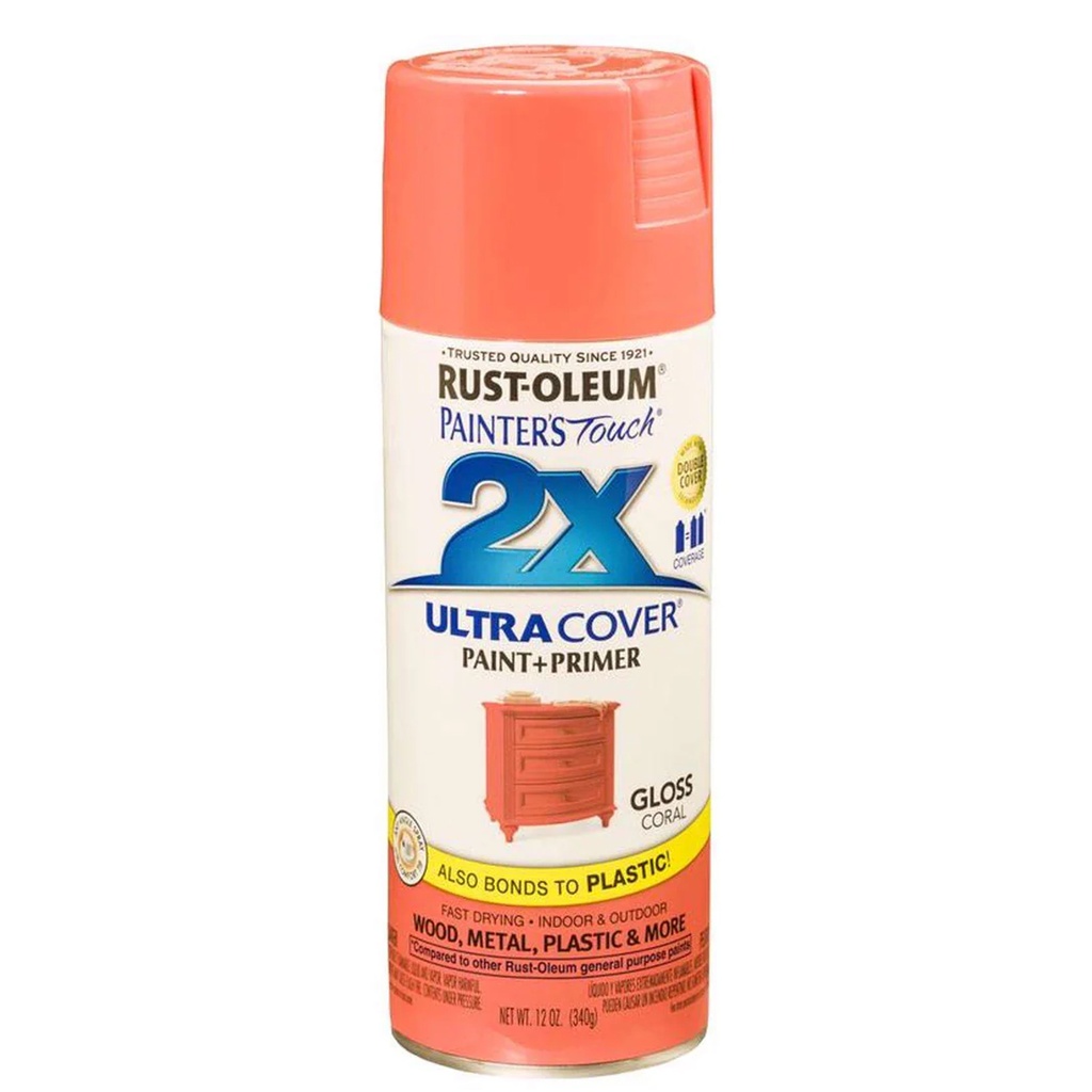GLOSS CORAL SPRAY PAINT RUST-OLEUM