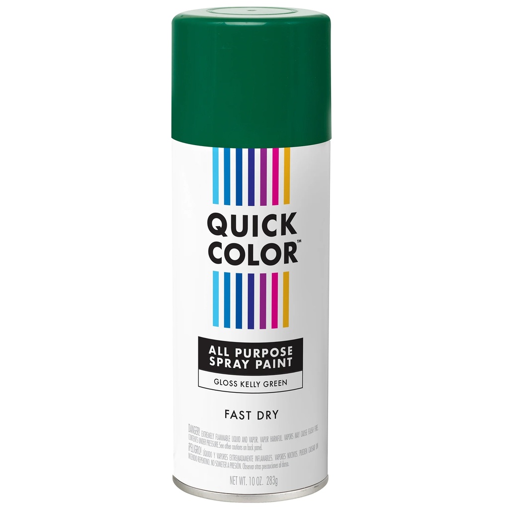 QUICK COLOR AP GLOSS GREEN SPRAY PAINT