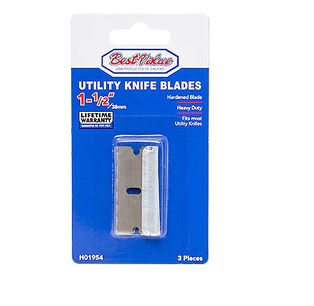 3PC SINGLE-EDGE RAZOR BLADE