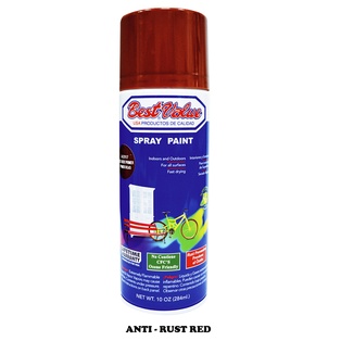 BEST VALUE SPRAY PAINT ANTI-RUST RED