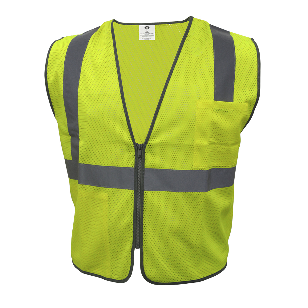SAFETY VEST - 2 POCKET GREEN L