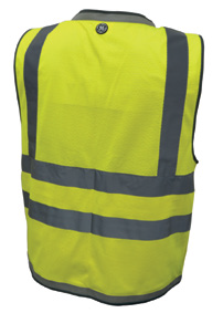 SURVEYOR SAFETY VEST - 10 POCKET GREEN XL