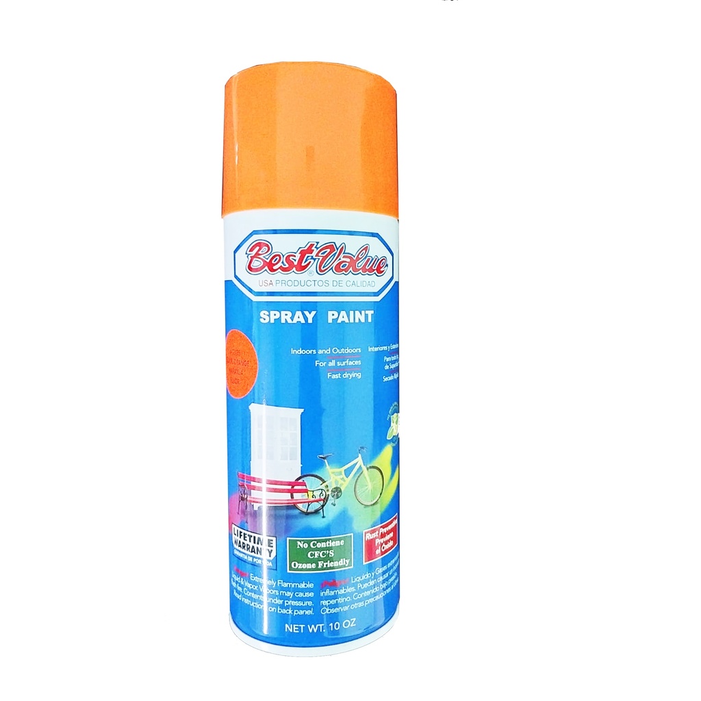 BEST VALUE SPRAY PAINT FLUORESCENT ORANGE