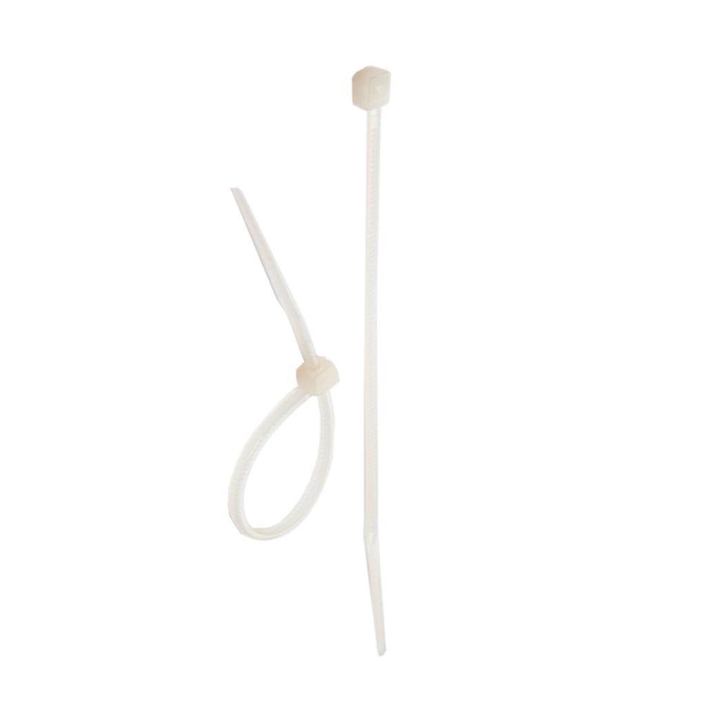 6" NYLON CABLE TIES NATURAL 100PC