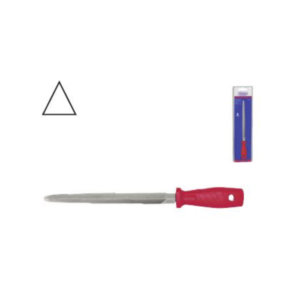 8" TAPER TRIANGULAR FILE W/HANDLE