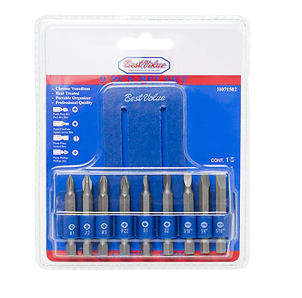 9PCS SCREWDRIVER BIT SET