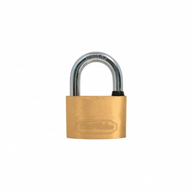 70MM REGULAR SHACKLE BRASS PADLOCK