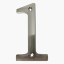 NICKEL-PLATED HOUSE NUMBER #1