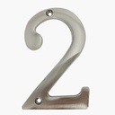 NICKEL-PLATED HOUSE NUMBER #2