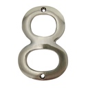 NICKEL-PLATED HOUSE NUMBER #8