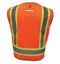 GE SURVEYOR SAFETY VEST  W/CONTRASTING TRIMS- 8 POCKET ORANGE LARGE