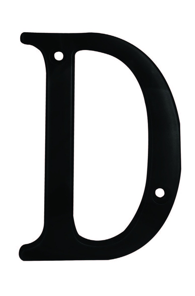 BLACK HOUSE LETTER "D" 