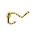 DOUBLE METAL HOOK 3" BRASS